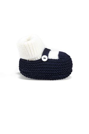 White and blue wool slippers LITTLE BEAR KIDS | 9132LATTEBLU